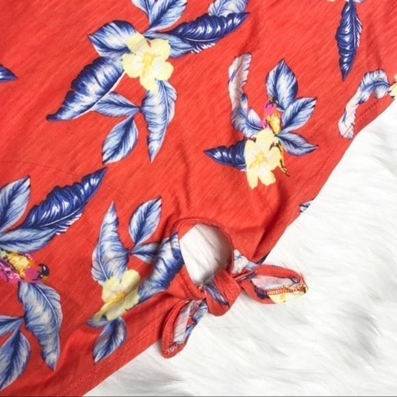 Old Navy NWT Tie Front Hawaiian Top - Picture 5 of 7